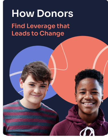 how donors find leverage that leads to change
