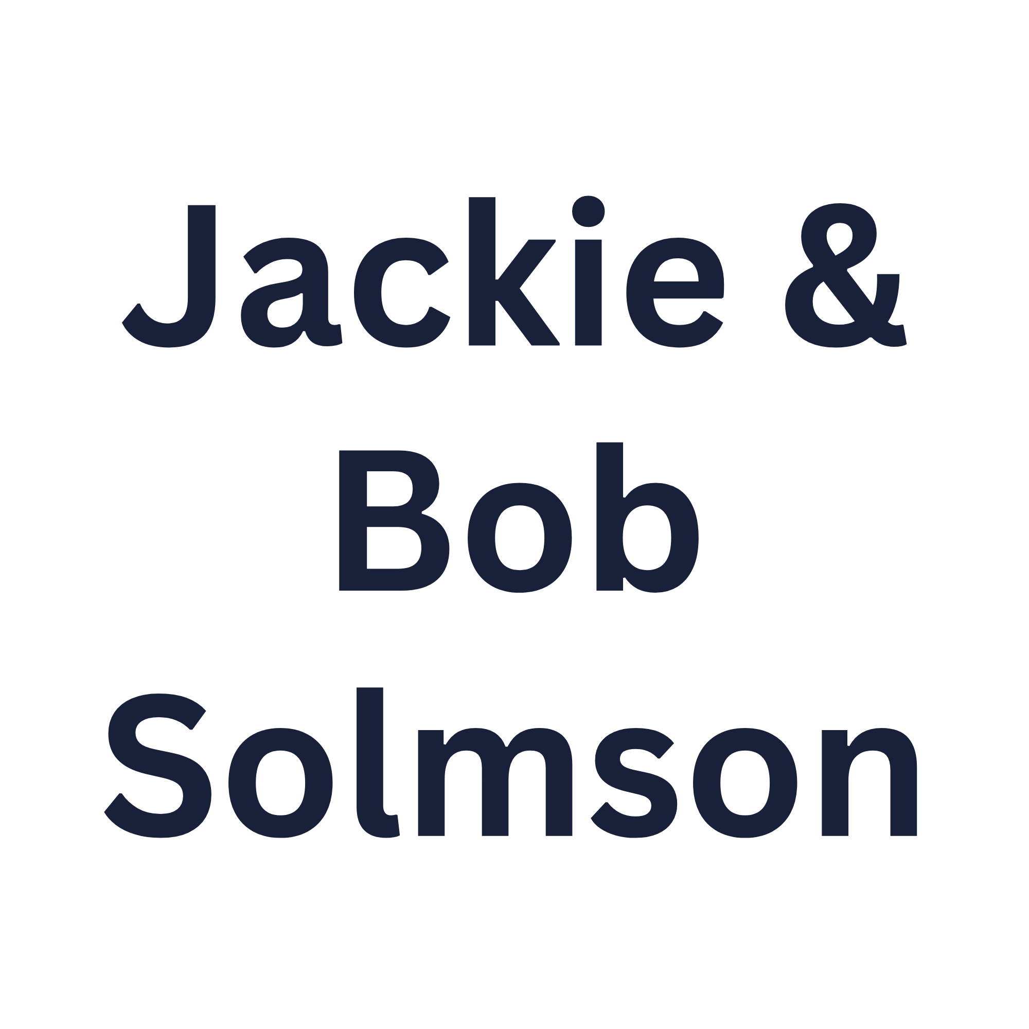 Jackie & Bob Somson