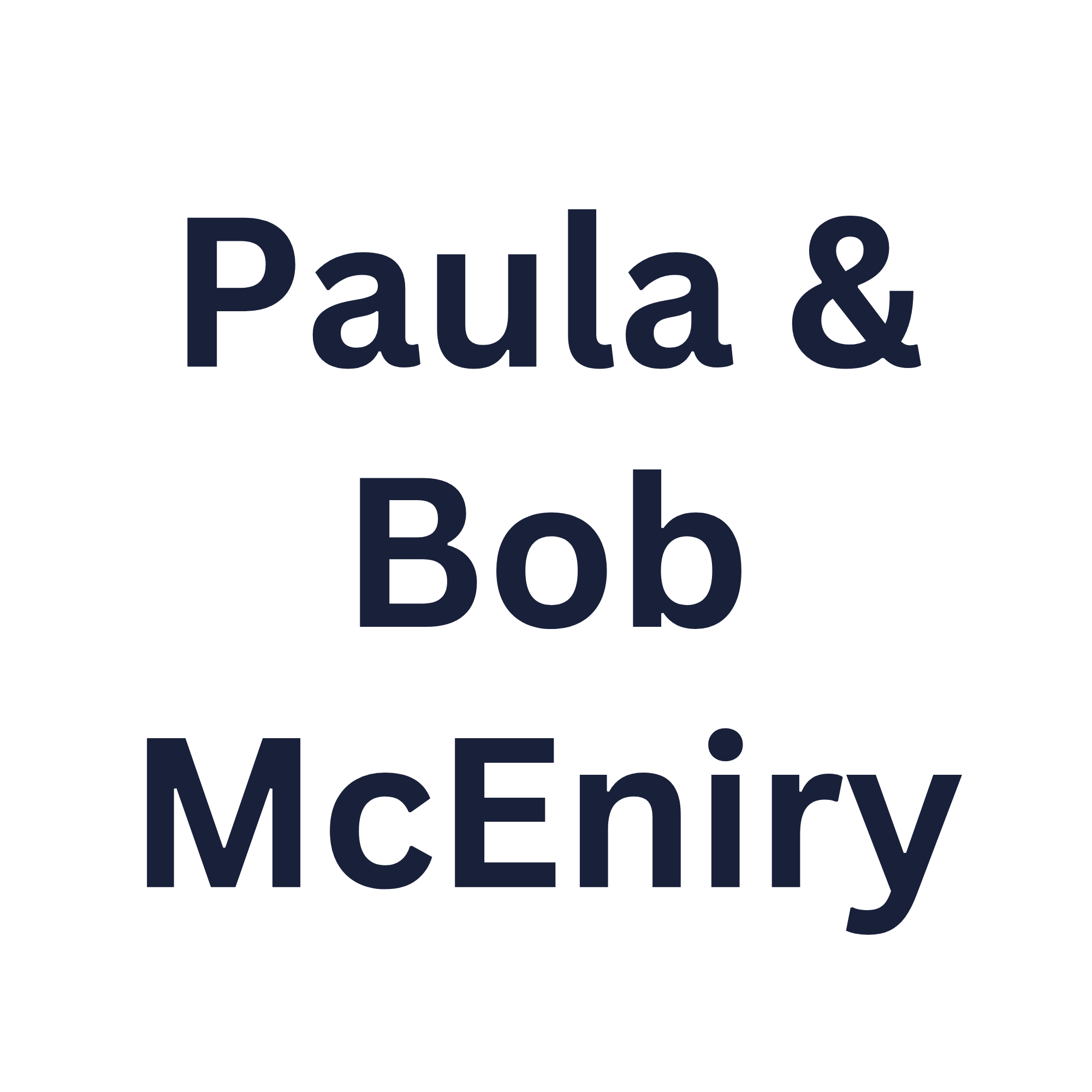 Paula & Bob McEniry